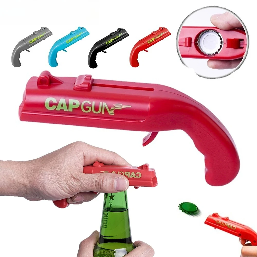 Kitchen Gadgets Novelty - Lustiger Flaschenöffner in Pistolenform mit Magnetfänger,