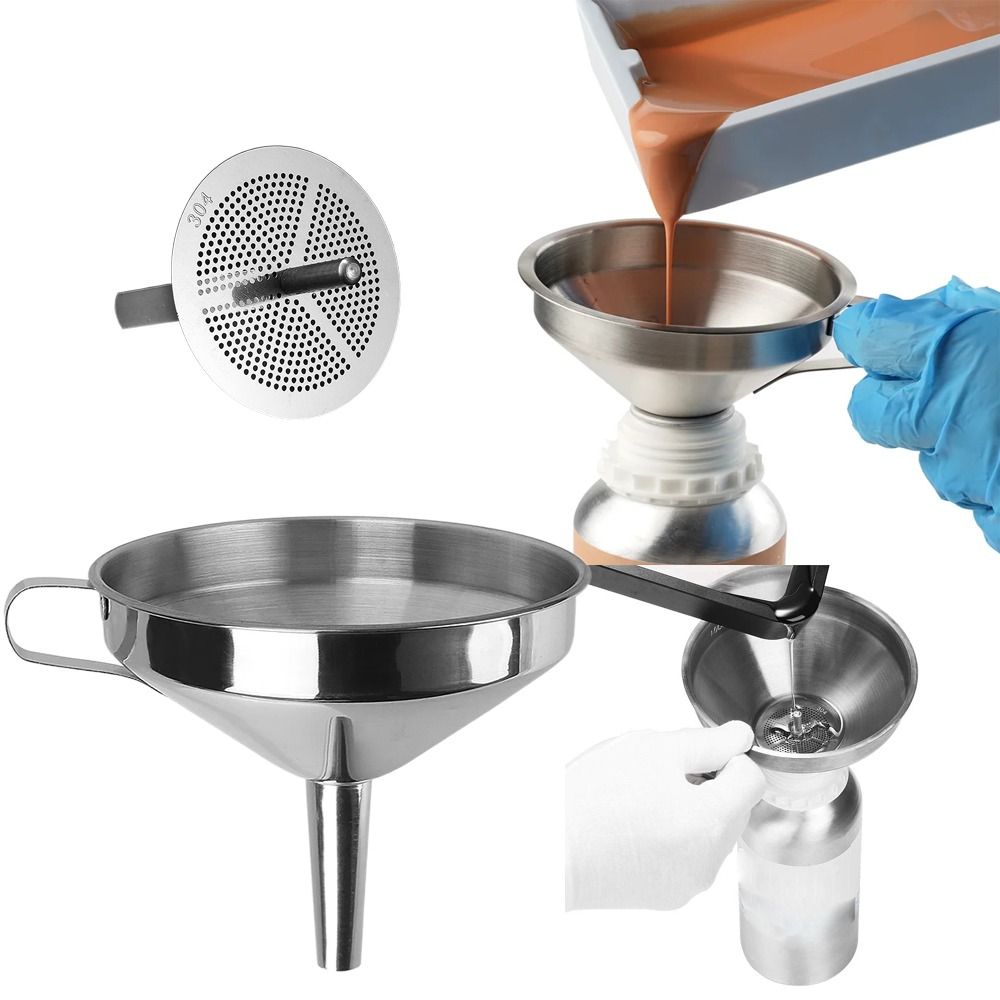 Kitchen Gadgets For Arthritic Hands - Edelstahltrichter mit breiter Öffnung und abnehmbarem