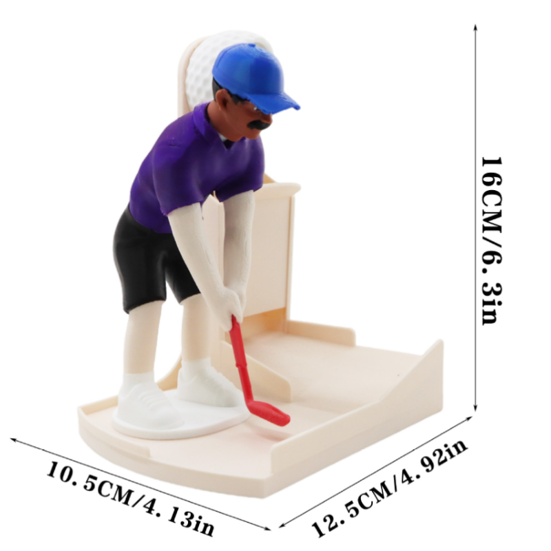 Kitchen Gadgets To 3D Print - Golfer-Figur Flaschenöffner mit Kapselsammler-Slot Flaschenverschluss Heimbar-Deko