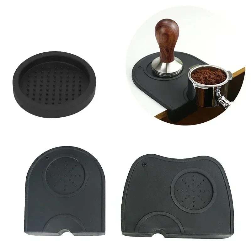 Kitchen Hanging Gadgets - Kaffeepulver-Pad, rutschfeste Silikon-Stampfstation, Espresso-Matte für Zuhause,