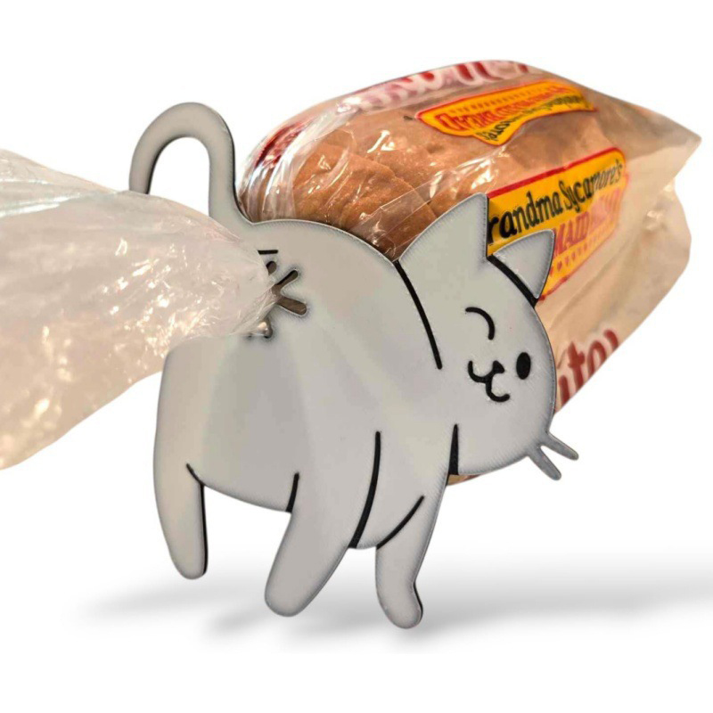 Kitchen Gadgets Novelty - ★ ▲ 2 Stück 3D-Katzen-Po-Brotbeutelklammer, Snackbeutel-Verschlussklammer,