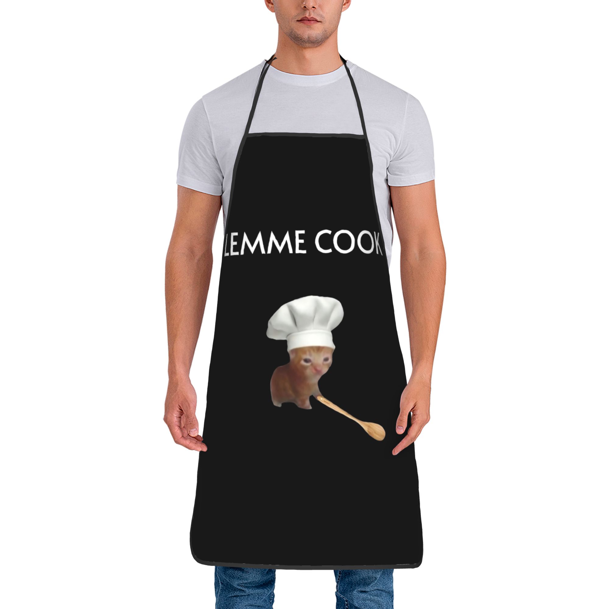 Kitchen Gadgets Trending - Chef Cat Kitten Meme Lemme Kochschürzen