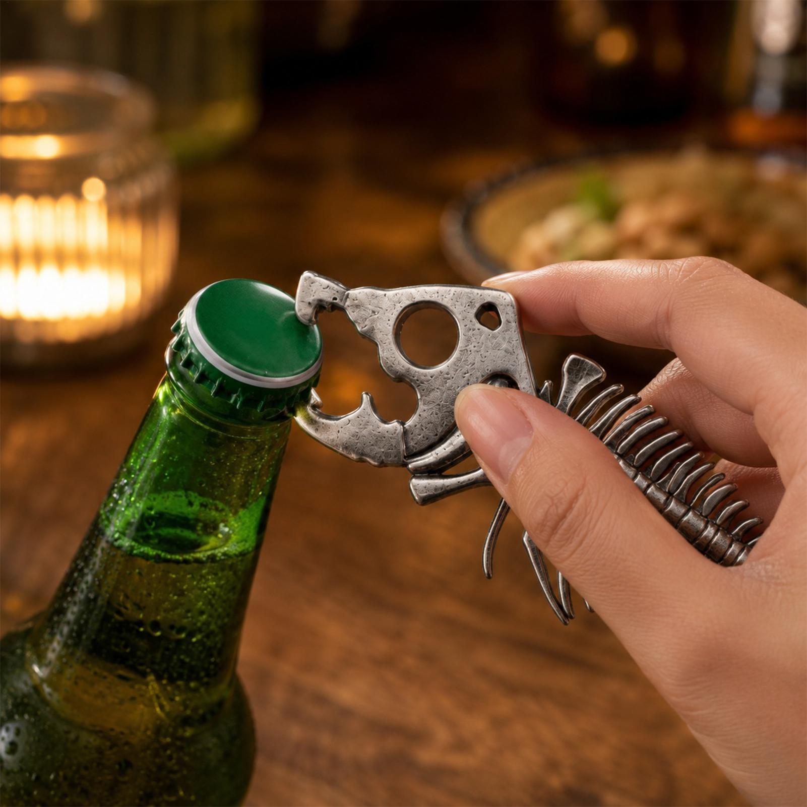 Kitchen Gadgets Novelty - Flaschenöffner Neuartiges Fischgräten-Barwerkzeug Küchengadget Bierdosenöffner für