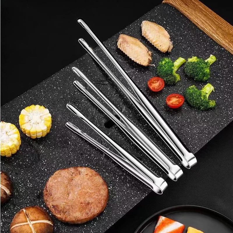 Kitchen Gadgets For Arthritic Hands - Edelstahl-Kochzange Koreanischer BBQ-Essensgreifer Steak-Pasta-Servierclip Küchenwerkzeug für