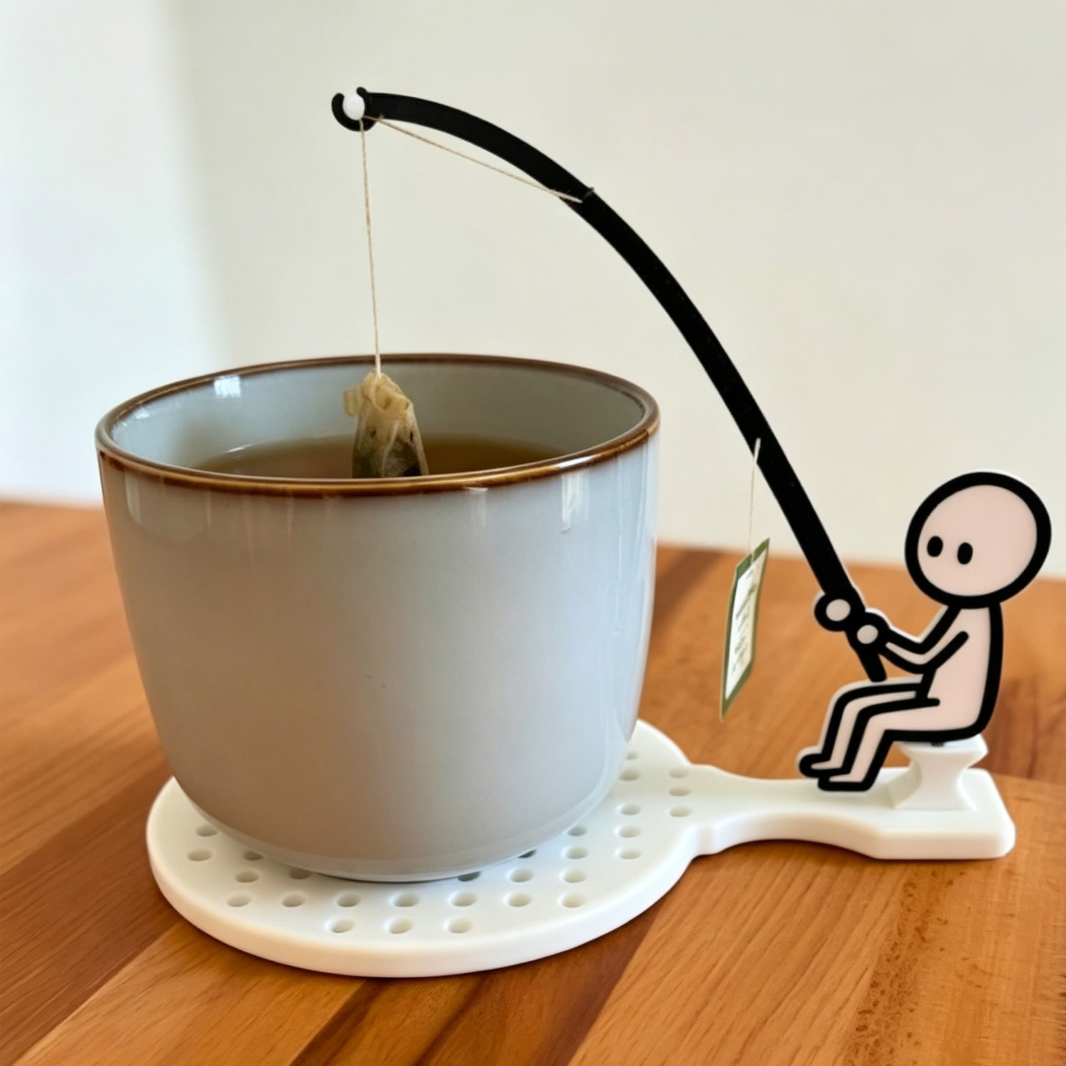 Kitchen Gadgets To 3D Print - Neuartiger 3D-gedruckter Tee-Angler-Halter, Mini-Angler-Teebeutelhalter mit integriertem