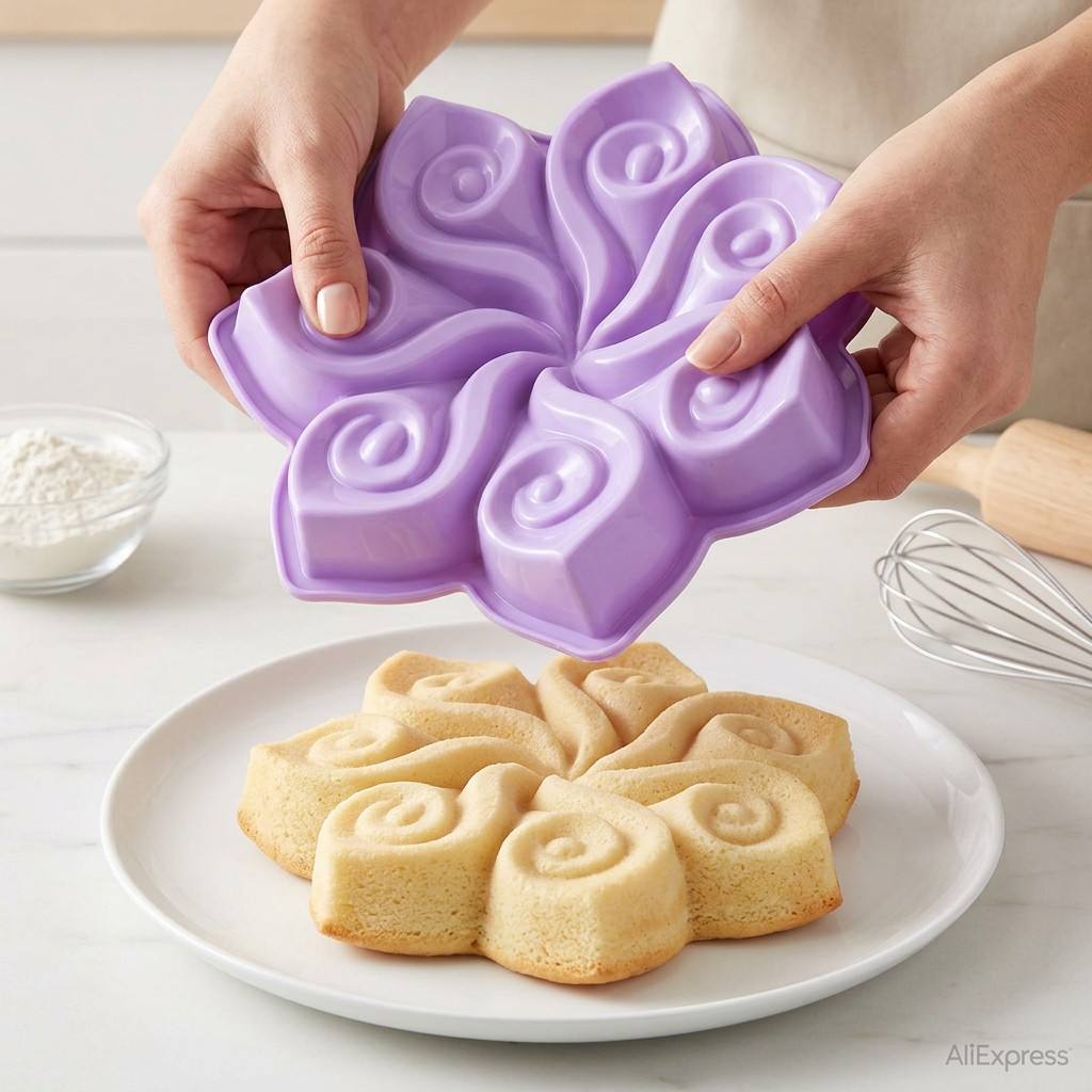 Große Blumen-Silikon-Kuchenfor – Kitchen Hanging Gadgets Bewertung und Preis