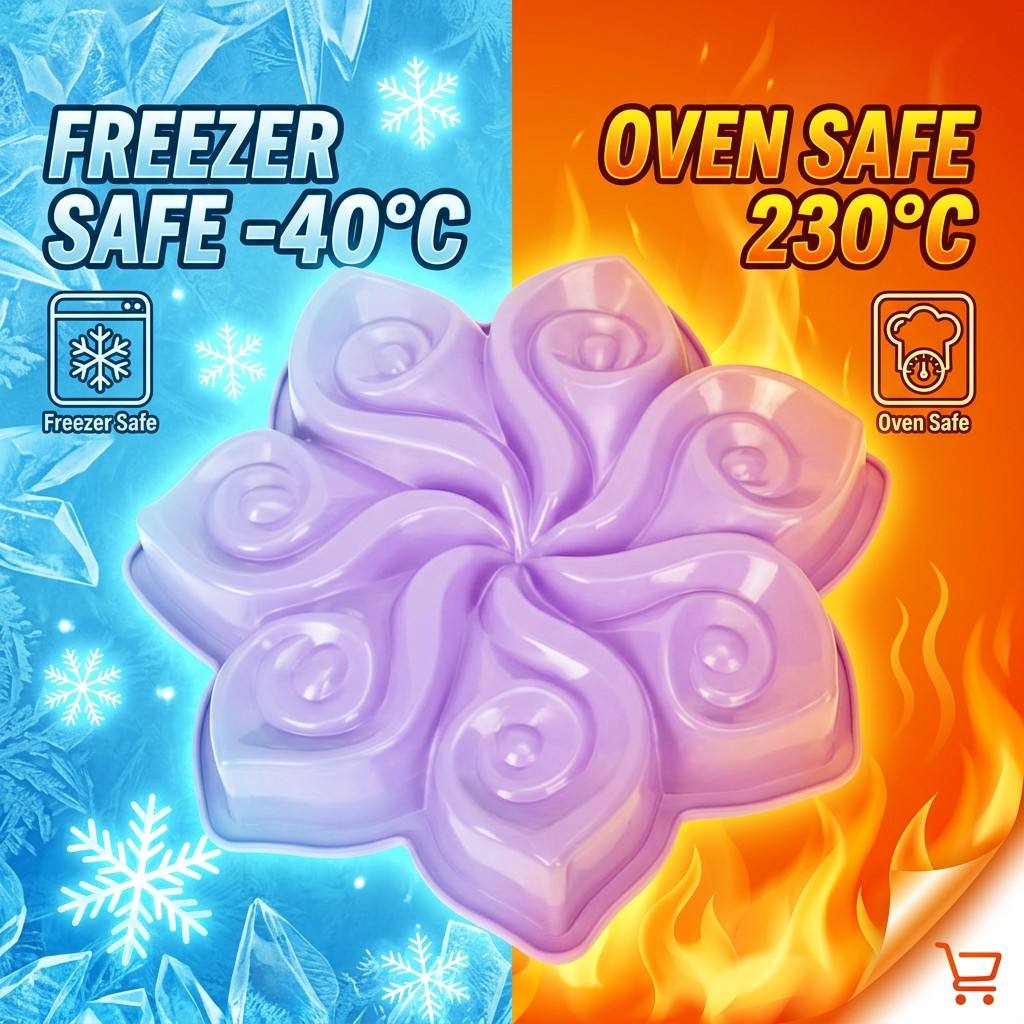Große Blumen-Silikon-Kuchenfor – Kitchen Hanging Gadgets Bewertung und Preis