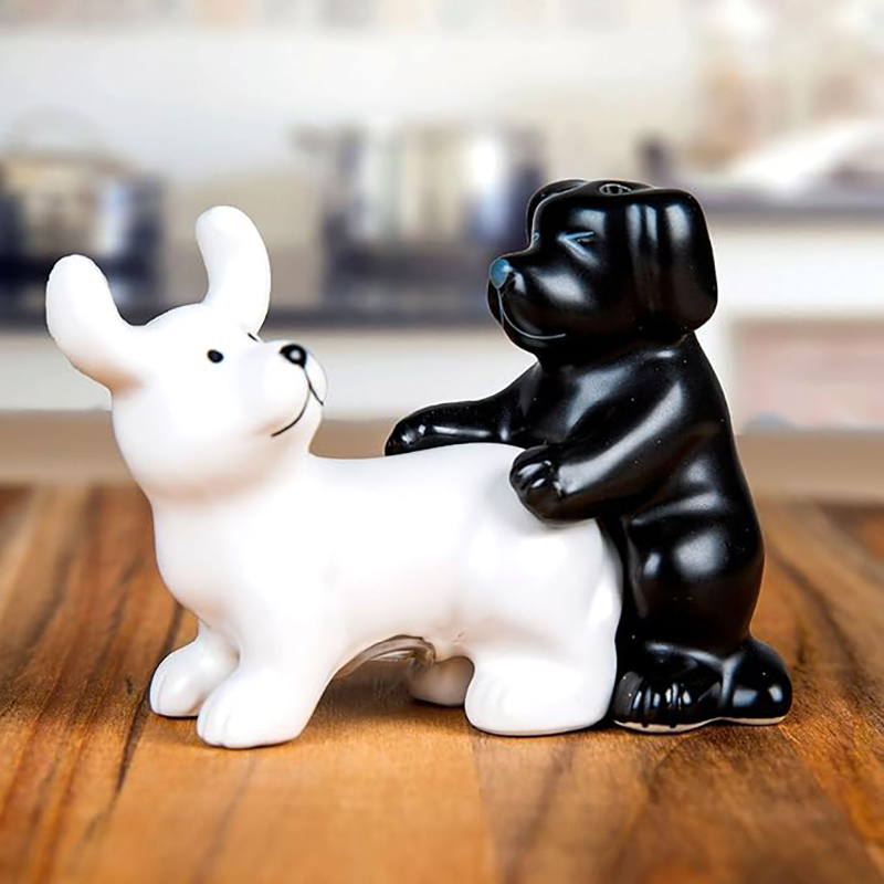 Schwarz-weißes Keramik-Hunde-S – Kitchen Gadgets Novelty Bewertung und Preis