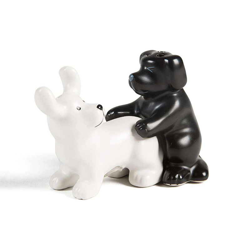 Schwarz-weißes Keramik-Hunde-S – Kitchen Gadgets Novelty Bewertung und Preis