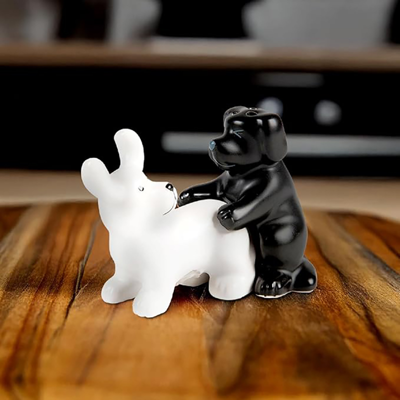 Schwarz-weißes Keramik-Hunde-S – Kitchen Gadgets Novelty Bewertung und Preis