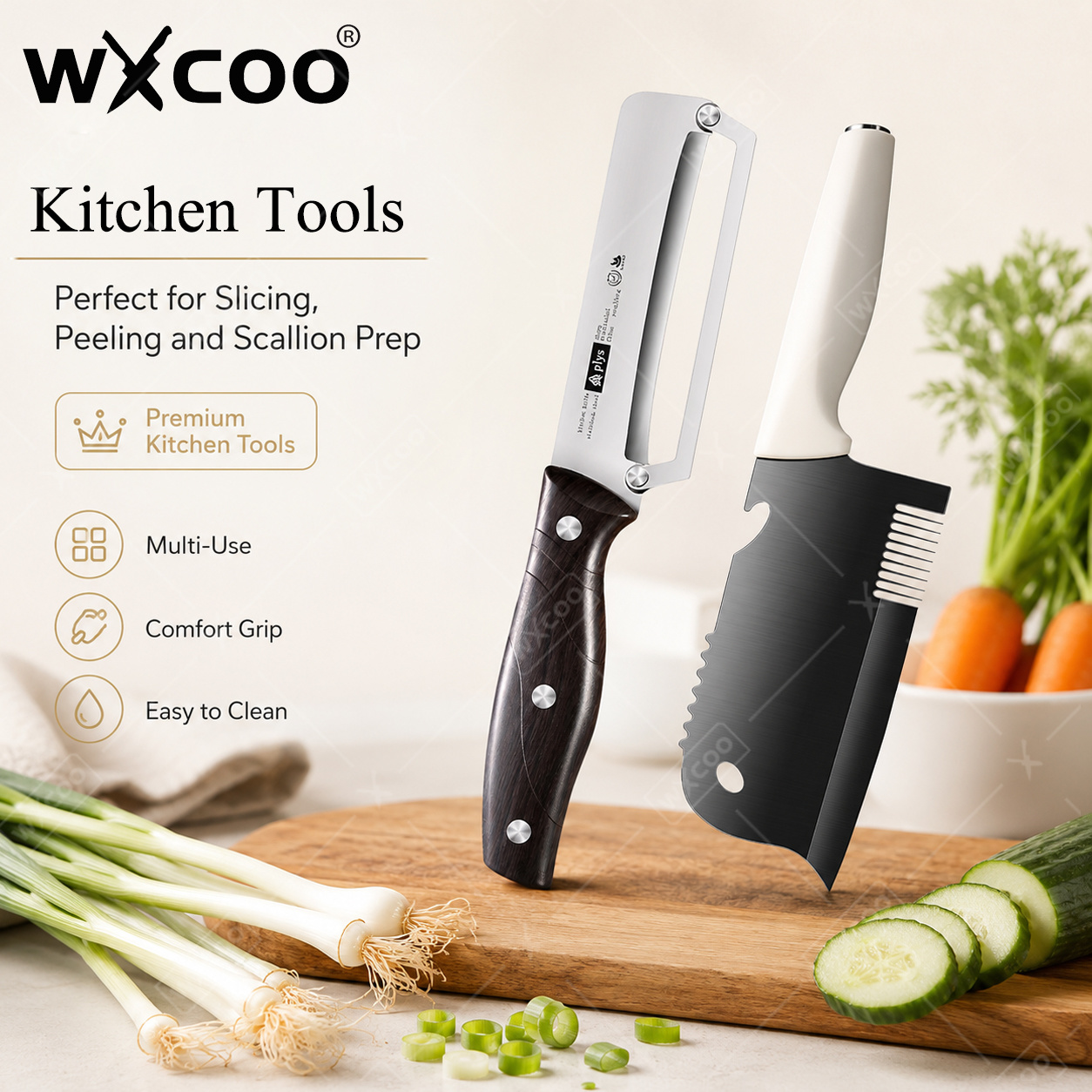 WXCOO Edelstahl-Schallionschne – Kitchen Gadgets For Arthritic Hands Bewertung und Preis