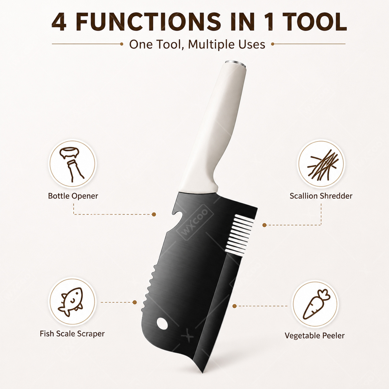 WXCOO Edelstahl-Schallionschne – Kitchen Gadgets For Arthritic Hands Bewertung und Preis